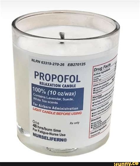 propofol candle service|Propofol Candle .